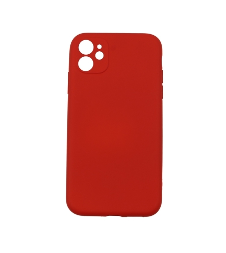 Husa protectie Flippy compatibila cu Apple iPhone 12 Liquid Silicone Case Rosu