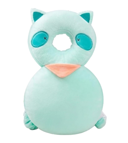Perna tip Rucsac pentru Protectia Capului, Flippy, Tetiera tip Raton, pentru Bebelusi, 33x6x19 cm, 180 g, Turcoaz