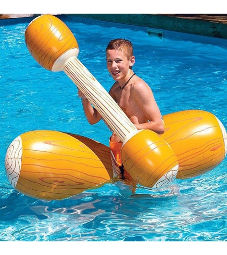 Colac de inot gonflabil sub forma de pluta + vasla gonflabila , Joc pentru piscina, Flippy