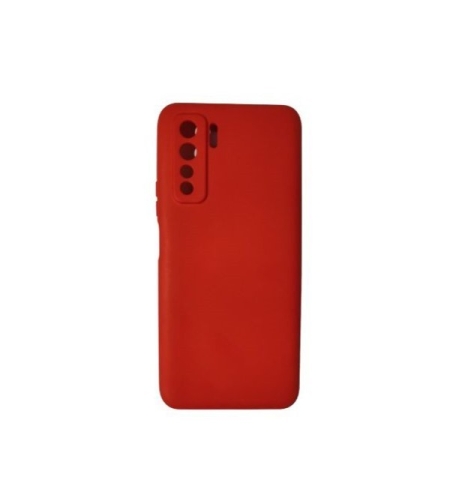 Husa protectie Flippy compatibila cu Huawei P40 Lite 5G Liquid Silicone Case Rosu