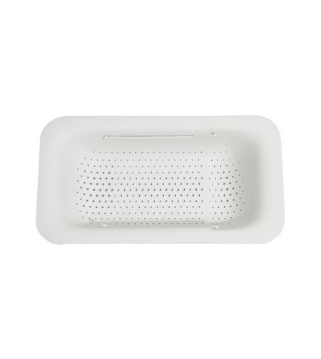 Cos de Scurgere pentru Chiuveta de Bucatarie, Flippy, Plastic, Telescopic, 36x20x5 cm, Alb