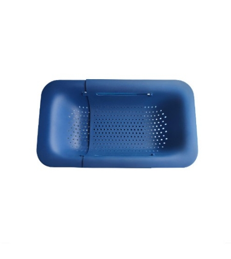 Cos pentru Scurgere Chiuveta de Bucatarie, Flippy, Plastic, Telescopic, 36x20x5 cm, Albastru