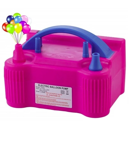 Pompa Electrica de Umflat Baloane, Flippy, cu Doua Iesiri, 220V, Putere 600W, Accesorii petrecere, Mov