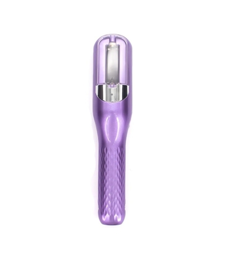 Aparat de Reparare a Varfurilor Despicate, Flippy, Netezirea Firului de Par, din ABS+PC, cu Ioni Negativi, Baterie 500 mAh, 24.8 x 5.3 x 5 cm, Mov
