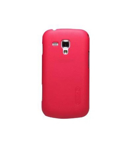 Husa Samsung Galaxy S Duos Nillkin Frosted Shield Rosu + Folie de protectie