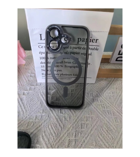 Husa de Protectie Compatibil cu iPhone 16, Flippy, Incarcare Wireless, Tehnologie Magsafe, Carcasa din TPU/ PC, Protectie Camera, Antisoc, Antizgariere, Gri