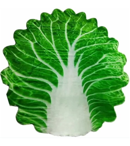 Set patura flanel si caciula Flippy, forma frunza de salata, pentru nou-nascuti, material poliester, 85 cm, verde
