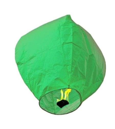 Lampion zburator, Flippy, hartie biodegradabila, Verde