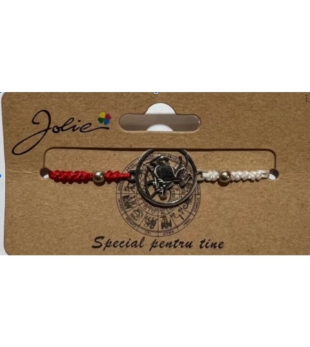 Martisor bratara zodiac, Jolie, 5x9 cm, Sagetator