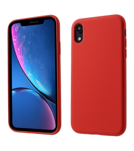 Husa protectie compatibila cu Apple iPhone XR Liquid Silicone Case Rosu