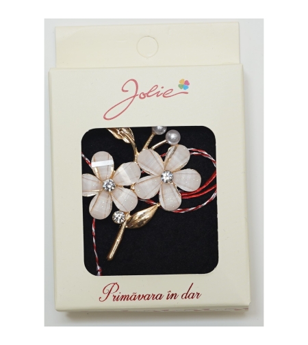 Martisor Brosa Medie, Multicolora, Dimensiune Brosa Aprox 5 cm, Material Metal, Model 12