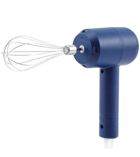 Mixer Electric fara Fir, Flippy, pentru Uz Casnic, pentru Oua Smantana Frisca, Maner Plastic, Usor de Utilizat si Depozitat, 3 Accesorii, Albastru Inchis