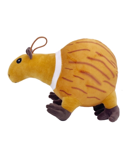 Jucarie Moale de Plus Italian Brainrot, Flippy, cu Agatatoare, Model Guinea Pig Burbaloni Luliloli, Jucarie Moale pentru Copii, 25 x 17 cm, Maro deschis