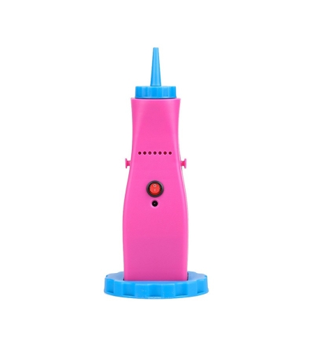 Pompa Electrica Pentru Umflat Baloane, din Plastic, cu Acumulator, Autonomie 3-4h, Portabila, Roz