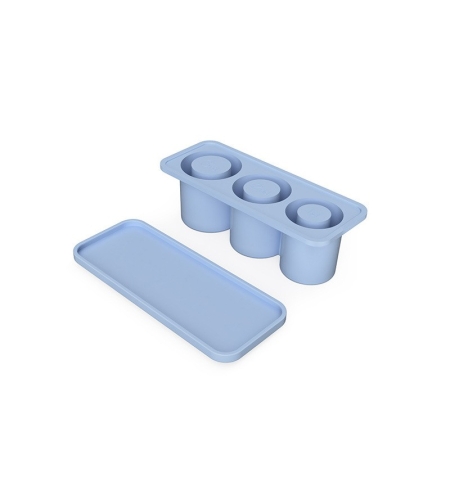 Forma pentru Gheata, Flippy, din Silicon, cuburi de gheata, forme rotunde, inghetare rapida, 20.7 x 8.4 x 6.5 cm Albastru