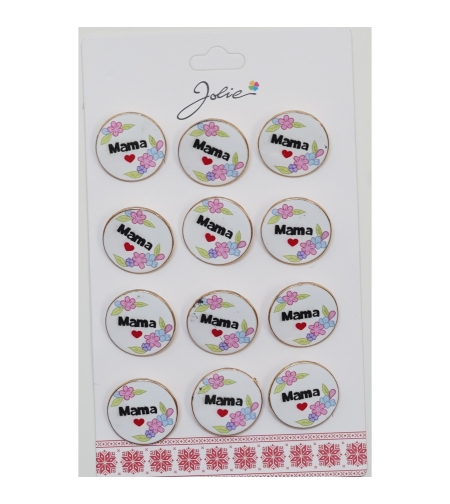 Set 12 Brose Martisor Primavara Mama cu Inima