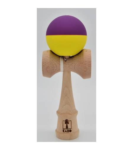 Kendama Karo Grip Half Lemn Fag Mov Galben