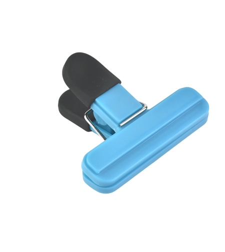 Cleste Multifunctional pentru Sigilarea Pungilor, Flippy, din Plastic, Mentine Alimentele Proaspete, 7x6.5 cm, Albastru