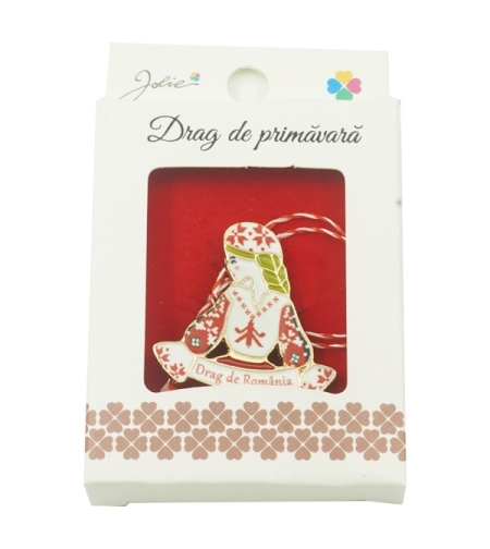 Brosa Mica in Cutie Jolie model Drag de Romania