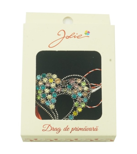 Brosa Multicolora Jolie model Inima