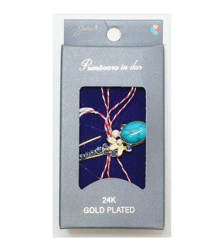 Martisor Brosa Placata cu Aur 24K, Dimensiune Brosa Aprox 2- 3 cm, Model 26