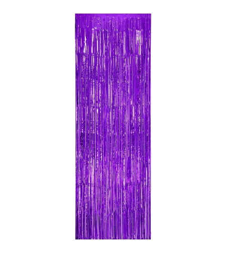 Perdea Franjurata, Flippy, Model Decor Petrecere, pentru Fundal de Poze, Amenajare Colorata a Petrecerii, Dimensiune 100x200 cm, Mov Deschis