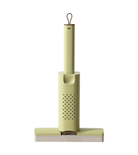 Mini Mop, Flippy, Pentru Uz Casnic, Sistem Autostoarcere, Portabil, Mop cu Burete, Rotire 180°,15 x 27.5 cm, Verde