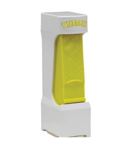 Feliator manual de unt Flippy, material plastic, design usor si practic, 20x6x8.5 cm, Butter Cutter, alb