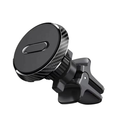 Suport Auto Magnetic Flippy 360 grade cu prindere de grila de aerisire, 50 mm, Ajustabil, 4 Magneti  incorporati, Negru