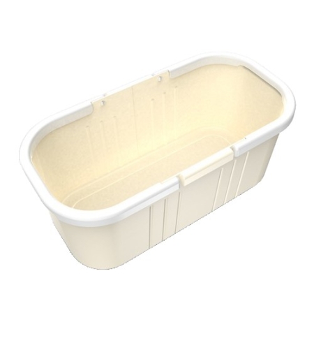 Galeata pentru Mop Plat, Flippy, 45 x 25 x 17.8 cm, Compatibilia cu Mop, 37 x 15 cm, Galben