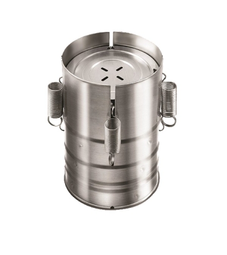Presa din inox Flippy, pentru preparat sunca presata, cu capac, dimensiune reglabila in 3 trepte, 15 x 15 x 18 cm, argintiu