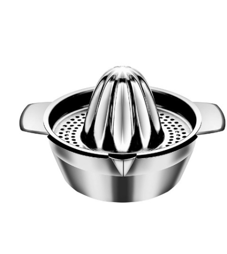 Storcator de Citrice Manual, Flippy, Rezistent, Usor de Folosit si Depozitat, Durabil, Calitativ, 16 x 7 x 13 cm, Inox, Argintiu