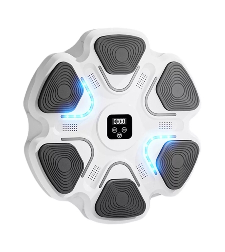 Aparat Box Cu Muzica, Montabil pe Perete, Flippy, Alb, Difuzor, Bluetooth, Iluminare LED, 38 x 27 x 32 cm, Manusi Incluse