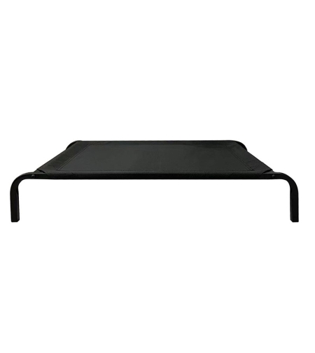 Pat pentru Animalele de Companie, Flippy, din Plasa este Rezistent la Umiditate, Picioare de Otel, Respirabil, Marimea M 90 x 60 x 16 cm, Negru