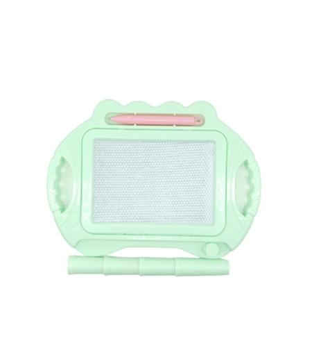 Tabla Magnetica pentru desen Flippy, Pix, forma dreptunghi, dimensiuni 23x17 cm, Dezvolta Creativitatea, cu picioare suport, Verde