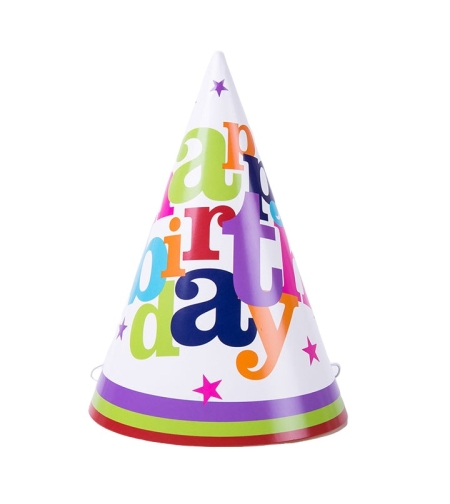 Set 6 Coifuri Happy Birthday, Flippy, pentru Petrecere, Tematica Aniversare, 19x15 cm, Multicolor