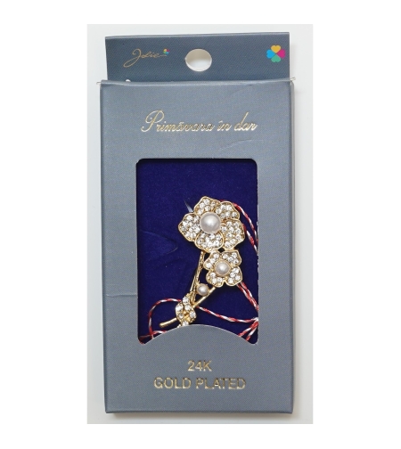 Martisor Brosa Placata cu Aur 24K, Dimensiune Brosa Aprox 2- 3 cm, Model 6