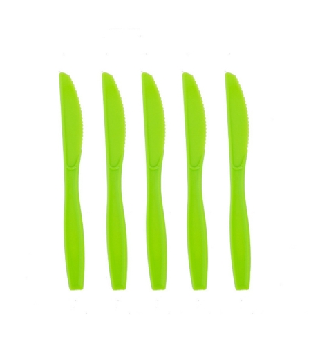 Set 10 Cutite de Unica Folosinta, Flippy, Colectia Dino Park, 17 x 1.6 cm, din Plastic PE, Verde