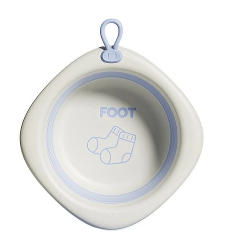 Cada Pliabila pentru Baie pentru Copii, Flippy, Cadita pentru Bebelusi, Model Romb pentru Picioare, Mov, 31.5x31.5x3.5 cm, 3L