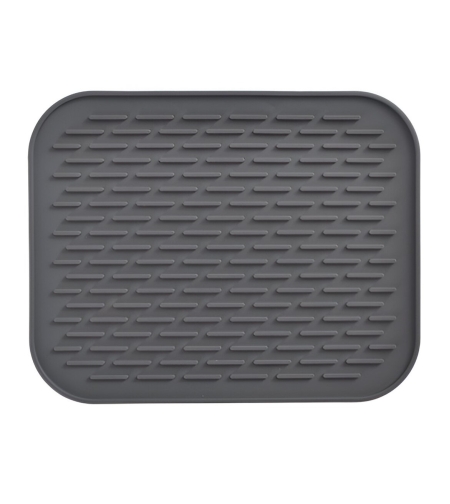 Covoras din Silicon pentru Scurgere Vase, Flippy, Uz Casnic, Rezistent la Temperaturi Ridicate, Izolator, 30x24 cm, Negru