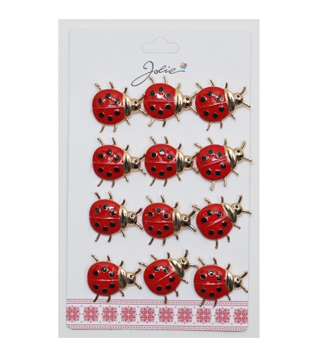 Set 12 Brose Martisor Primavara Buburuza Mare