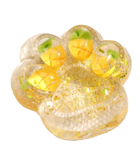 Jucarie Antistres Squishy, Flippy, Labuta de Pisica Squeeze Toys, cu Revenire Lenta, 7.5 cm, Model 270525, Multicolor