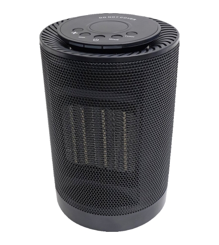 Aeroterma / Radiator ceramic Flippy PTC-1500K1, 1500 W, 2 trepte de putere, termostat reglabil, Negru