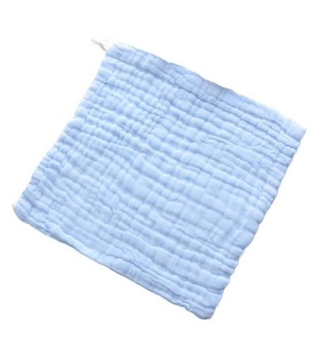 Prosop Absorbant, Flippy, din Bumbac, 6 Straturi, 30 x 30 cm, Albastru