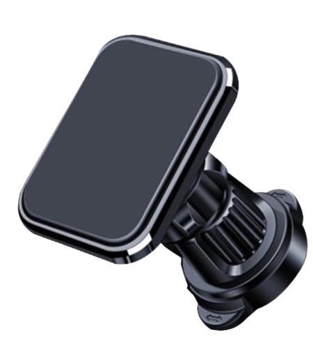 Suport Auto pentru Telefon, Flippy, MagSafe, cu Magnet, Prindere Grila de Ventilatie, Detalii Fine, Rotativ 360 de Grade, Plastic Magnet Silicon, 5.1x3.9 cm, Negru