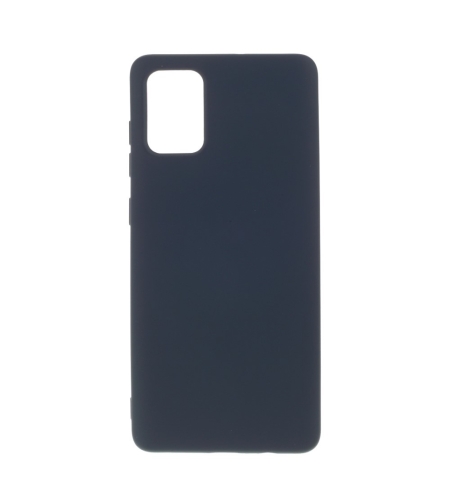 Husa protectie compatibila cu Samsung A71 Liquid Silicone Case Albastru inchis