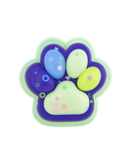 Jucarie Antistres Squishy, Flippy, cu Revenire Lenta, Squeeze Toys, Model Cat Paw, 12.5x10.5 cm, 220g, +3 Ani, din TPR, Model 6, Multicolor