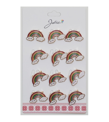 Set 12 Brose Martisor pentru Copii Curcubeu Zambeste