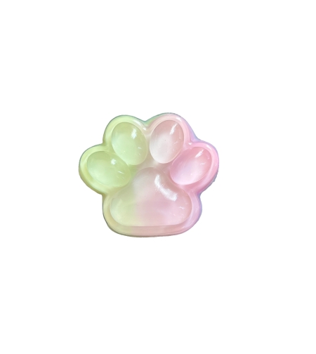 Jucarie Antistres Squishy, Flippy, cu Revenire Lenta, Labuta de Pisica Pufoasa, 7.5 cm, Ambalaj Transparent, Model 270511, Multicolor