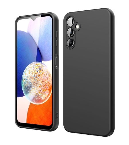 Husa de Protectie, Flippy, pentru Samsung Galaxy A15, Liquid Silicone, cu Microfibra pe Interior, Protectie Antisoc, Compatibil Incarcare Wireless, Negru